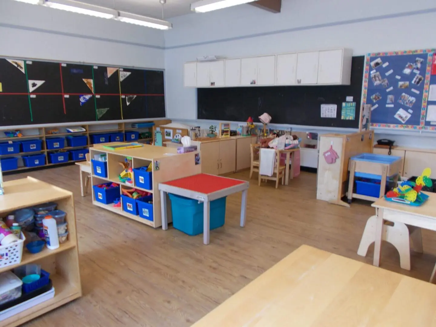Empty classroom in a preschool
