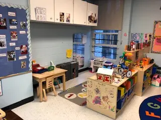 Clean empty room of a preschool in Eatonville