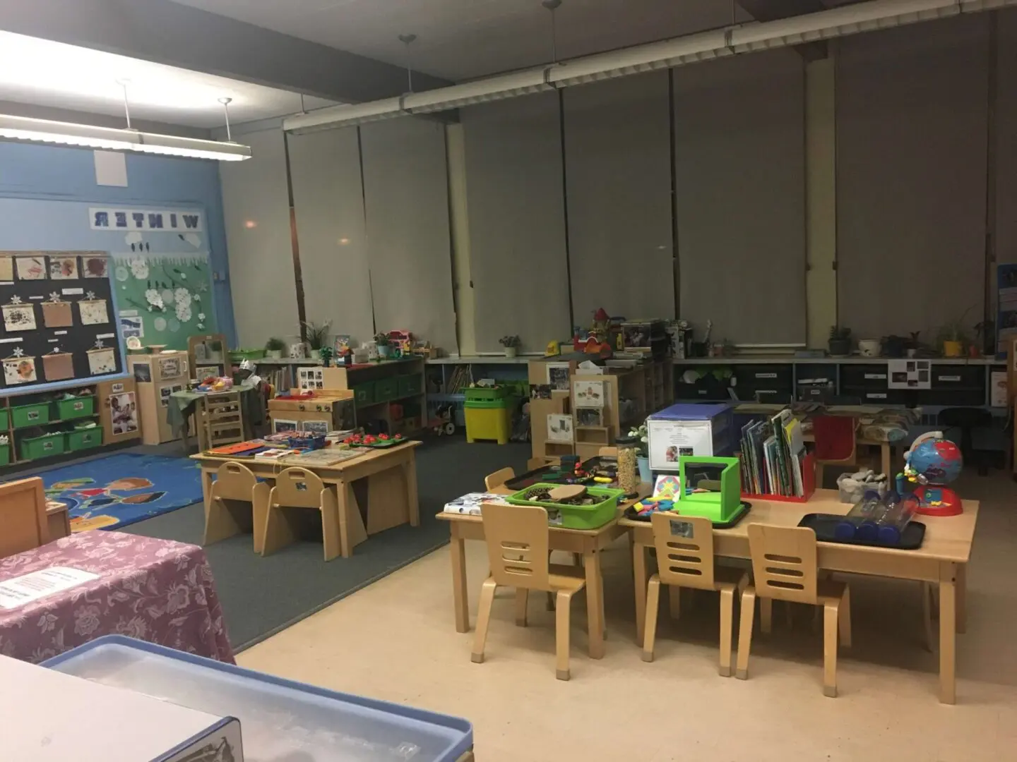 Picture of Preschool with arranged chairs and tables